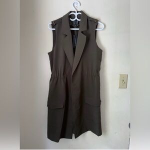 NWT Dynamite Olive Green trench Coat vest